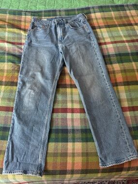 GAP Light Blue Straight-Leg Jeans for Women